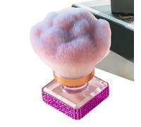Brocha para polvo de fijación, cepillo para polvo de uñas, herramienta de maquillaje de cerdas suaves de 2.75 x 1.57 pulgadas, contorno multiuso, resaltando la limpieza de uñas para manicura y