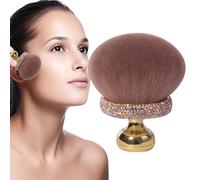 Brocha para rubor, brochas de maquillaje, mini maquillaje, cepillo compacto de con fibras sintéticas suaves, mango recubierto de rayos UV, ideal para viajes, uso diario o como un regalo