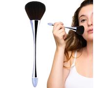 Brocha para rubor para mejillas | Brocha de polvo suelto para maquillaje, herramienta de maquillaje facial, uñas y brochas cosméticas para una gran cobertura, polvo suelto, bronceador