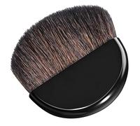 Brocha para Ruborizar las Mejillas Pequeña, Nylon y Plástico, Negra | Brocha Maquillaje Fluido, Pincel de Contorno Pequeño, Uso Portátil para Citas y Fiestas
