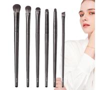 Brocha para sombra de ojos, 6 piezas de herramientas sintéticas para mezclar cejas, juego de brochas de maquillaje para sombra de ojos, para mujeres, niñas, esposa, novia, hermana, playa