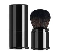 Brocha retráctil para polvos, herramienta para base de rubor, fibra sintética ABS de 1.3 x 3.25 pulgadas, aplicador de maquillaje portátil para mujeres, diseño protector compacto que proporciona un