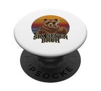 Brocha Smoking Bear Six Seven 67 PopSockets PopGrip Adhesivo