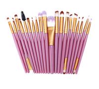 Brochas de Maquillaje 20 piezas Pinceles de Maquillaje Profesional Fibra Sintética para las Cejas, Facial, Base de Maquillaje, Polvos, Crema,Blush Concealers Kit de pinceles (Rose Golden)
