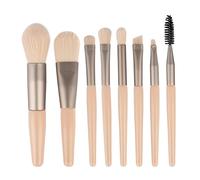 Brochas de maquillaje, brocha for colorete, juego de brochas de maquillaje, 8 mini brochas de maquillaje, suaves con un juego de brochas for sombra de ojos, polvo suelto, brocha de maquillaje de belle