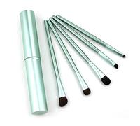 Brochas de Maquillaje de Ojos, Pinceles de Maquillaje Juego de Pinceles, Juego de Brochas de Maquillaje Profesional, para Correctores en Polvo de Base Blush Eyeshadow, Chica (5 Piezas)