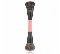 Brochas de maquillaje doble, brocha maquillaje fluido multiuso | Brochas de maquillaje para base, rubor y contorno con tacto suave y formato fácil de llevar
