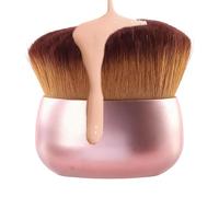 Brochas de maquillaje extra grandes, cerdas de alta densidad, base de cabeza ancha, rendimiento duradero, aplicador de bronceado, perfecto para cuello, brazos, piernas, contorno, corrector