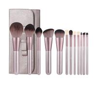 Brochas De Maquillaje Profesional Juego De 12 Brochas Maquillaje For Rostro, Polvos, Rubor, Corrector, Sombras Ojos Suaves Pinceles(Pink-Brush Pack)