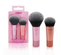 Brochas Maquillaje,Brocha Polvos,Brocha Colorete,2 Set Brochas Maquillaje,Pelo SintéTico,Para Uso En Polvos Sueltos, Polvos Compactos,Rubor En Polvo,Para Maquillaje Profesional Y Principiantes