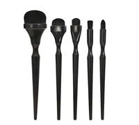 Brochas para difuminar de carbón - 5 brochas para difuminar, cerdas y densas | Herramientas de Maquillaje de Pintura artística en y húmedo Doble, Mango cómodo, Suministros de Dibujo de Tin