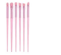 Brochas Para Maquillaje De Ojos - 6 Piezas De Detallado Con Cerdas - Pinceles de Sombras de Ojos Kit de Maquillaje,para Polvo Crema Hogar Viaje Oficina Fiesta Boda Cita Navidad Cumpleaños