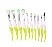 Brochas para sombra de maquillaje, base, correctores, polvos, brochas sintéticas coreanas (verde, talla única)