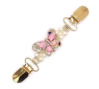 Broche Abrochador Para Chal 2 uds., cárdigan for mujer, Clip for cuello, suéter, pinzas for chal, broches, amuleto de cristal, broche, alfileres, joyería con soporte de Clip de boca de pato(5)