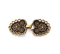 Broche Abrochador Para Chal 3 uds broches Retro for ropa de mujer suéter blusa pinzas for chal camisa cuello flor patrón Clip(Antique Bronze)