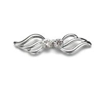 Broche Abrochador Para Chal 3 uds broches Retro for ropa de mujer suéter blusa pinzas for chal camisa cuello flor patrón Clip(3-Silver)
