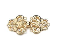 Broche Abrochador Para Chal 3 uds Vintage Cardigan pato Clip Pin mujeres broche for chal Collar suéter blusa Pin bufanda Clip cierres encanto accesorios de costura(-2-Gold)