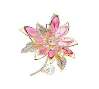 broche,alfileres broche, Broche de circonita con ramillete, temperamento, for vestido, chaqueta, hebilla, accesorios, broche de flores