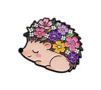 Broche artístico de animales con flores armoniosas para trajes elegantes en negocios diarios y ocasiones especiales, broche floral de animales, Medio, como se describe