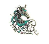 Broche Artístico De Caballo De Metal Detalle Hecho a Mano Pin De Ramillete Uso Diario Mejora De Atuendo Pin De Aleación Elegante Joyería
