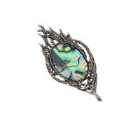 Broche artístico de cobre con diseño de gatos, multiusos, con cierre de seguridad, joyería de moda, regalos para uso diario, con plumas, broche artístico de cobre y plumas, Medio, como se describe