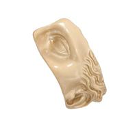 Broche artístico de media cara que añade individualidad a cualquier atuendo para creadores de tendencias y amantes del arte. Accesorio de moda, talla única, como se describe