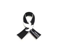 Broche artístico de palomas de cinta fácil de usar, impresión de color de larga duración, accesorio para eventos al aire libre, broche de recaudación de fondos, pin de cinta de conciencia de Kirsite