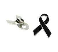 Broche artístico de palomas de cinta fácil de usar, impresión de color de larga duración, accesorio para eventos al aire libre, broche de recaudación de fondos, pin de cinta de conciencia de Kirsite