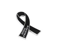 Broche artístico de palomas de cinta fácil de usar, impresión de color de larga duración, accesorio para eventos al aire libre, broche de recaudación de fondos, pin de cinta de conciencia de Kirsite
