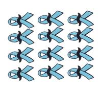 Broche azul ligero amigable con el uso diario insignia de cinta elegante azul casual traje de seda unisex accesorio de moda cómodo todo el día elegante accesorio de clip de corbata, One Size, como se