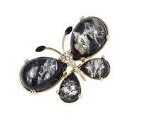 Broche brillante de mariposa de dibujos animados con diamantes de imitación de cristal, joyería de moda para mujer, regalo de joyería de dibujos animados coloridos, elegante joyería de fiesta temática