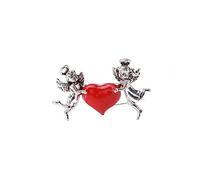 Broche broche broche mujeres esmalt pin accesorios colgantes gemelos insignias de corazón rojo para dama accesorio de vestuario