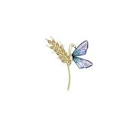 Broche broche broches insignia de libélula Pin de circón elegante bufanda de bufanda joya de joyería