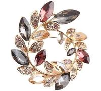 Broche, Broches de Aceitunas de Cristal Broches Unisex for Mujeres y Hombres Broche Pin Collar Joyas Traje Abrigo Camiseta Vestido Accesorios Broches for Mujeres