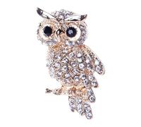 Broche Búho En, Broche De Búho Con Diamantes De Imitación, Búho Pin Bufandas Chal Clip Para Mujeres Señoras, Se référer au descriptif, Consulte la descripción, Consulte la descripción