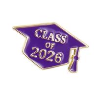Broche clásico de rendimiento académico 2026, inicio de aleación de alta gama para graduados y estudiosos, insignia temática escolar, Einheitsgröße, como se describe