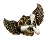 Broche con alas punk, pinza para, aleación industrial, de, pieza de joyería para fiesta, regalo para coleccionistas para ella