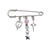 Broche con colgante de concha de estrella de pez, broche de moda, broche de solapa, broche de ropa, joyería