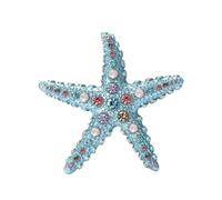 Broche con cristales de estrellas de mar para mujer, versátil, joyería de moda, regalo, fiesta, uso diario, playa, vacaciones, talla única, como se describe