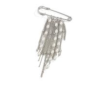 Broche con dije de caballo con borlas en forma de corazón para mujeres y niñas, accesorio de moda para estudiantes, One Size, como se describe