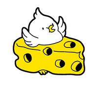 Broche con diseño de animales de dibujos animados, insignia de pollito, a la moda, para mujer, elegante, decoración de fiesta de Navidad, talla única, como se describe