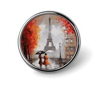 Broche con diseño de la Torre Eiffel de París, aleación premium que no se deslustra, insignia para ropa, adorno exquisito sin rebabas, elegante y moderno, pasador de seguridad para uso diario, decorac