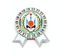Broche con emblema nacional de Djibouti, símbolo del país, medalla del ganador del premio, Medium, Metal