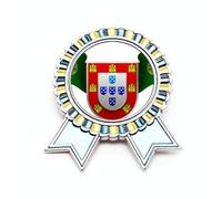 Broche con emblema nacional de Portugal, símbolo del país, ganador de la medalla, Medium, Metal