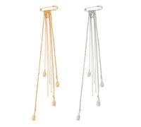 Broche con flecos largos y elegantes, alfiler de aleación resistente, elegante alfiler con flecos, accesorio de ropa para looks elegantes en, broche con borlas a
