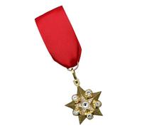 Broche con forma de estrella del líder de la Unión Soviética, elegante diseño de aleación, medalla de 4cm de longitud para entusiastas de la historia y presentación del soviético de la URSS