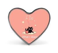 Broche con insignia de corazón con texto "Hago lo que quiero", divertido alfiler de solapa para corbata, botón decorativo para hombres y mujeres