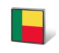 Broche Con La Bandera De La República De Benín Insignias De La Bandera Mundial Para Mujeres Y Hombres Joyería Novedosa Ropa Patriota Broches Para Bolsos Accesorios