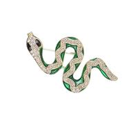 Broche Con Motivos De Serpientes Calidad Resistente Broche Único Motivos Serpientes Adornado Piedras Preciosas Brillantes Para Ocasiones Especiales Joyería Temas Animales
