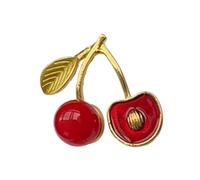Broche con patrón de frutas para mujeres modernas, resistente al desgaste, regalo de cumpleaños o accesorio de ropa, broche de atuendo casual, talla única, como se describe